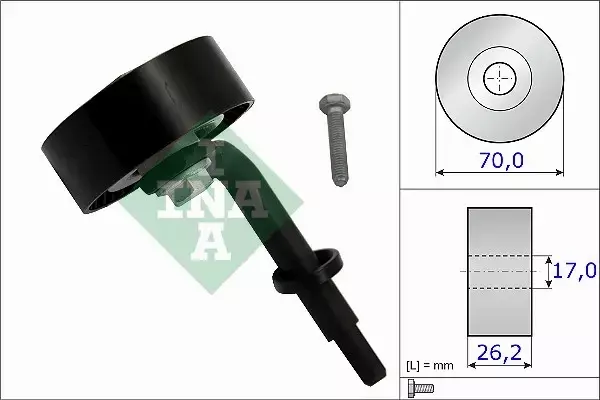 INA NAPINACZ PASKA ALTERNATORA BMW X3 E83 2.0 3.0D 