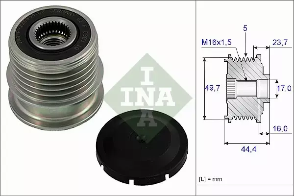 INA SPRZĘGŁO ALTERNATORA MERCEDES A W168 160 CDI 