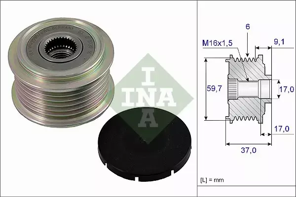 INA SPRZĘGŁO ALTERNATORA 535 0017 10 