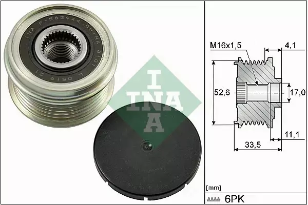 INA SPRZĘGŁO ALTERNATORA 535 0025 10 