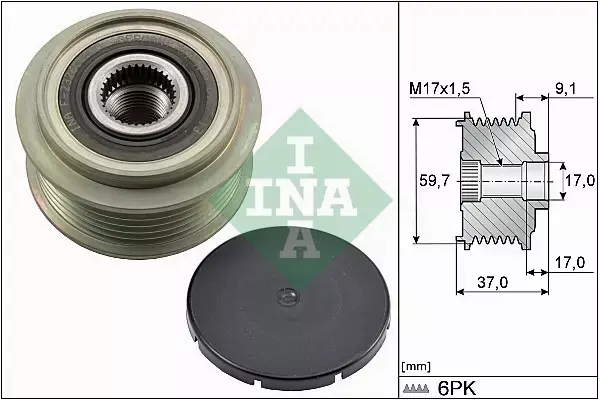 INA SPRZĘGŁO ALTERNATORA 535 0035 10 