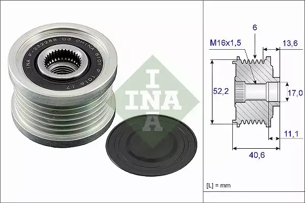 INA SPRZĘGŁO ALTERNATORA 535 0044 10 