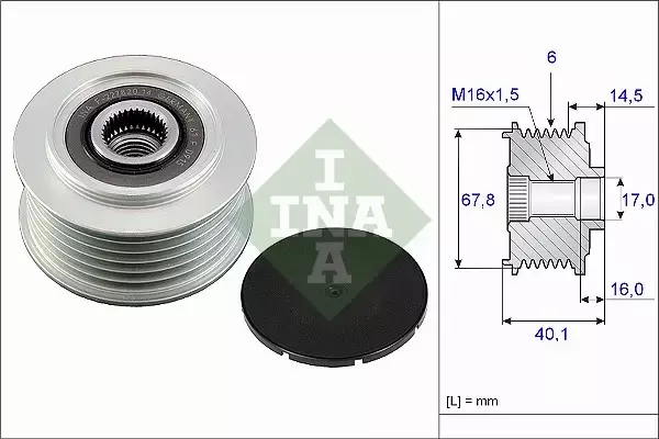 INA SPRZĘGŁO ALTERNATORA 535 0047 10 