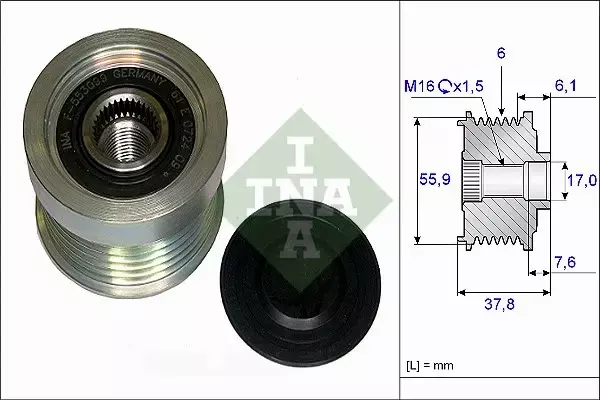 INA SPRZĘGŁO ALTERNATORA VOLVO S60 S70 S80 XC90 