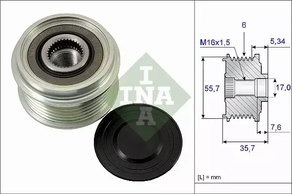 INA SPRZĘGŁO ALTERNATORA 535 0077 10 