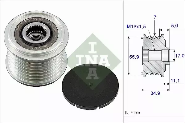 INA SPRZĘGŁO ALTERNATORA 535 0083 10 