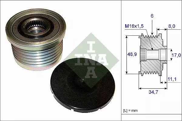 INA SPRZĘGŁO ALTERNATORA 535 0088 10 