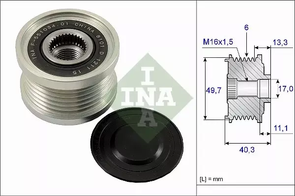 INA SPRZĘGŁO ALTERNATORA 535 0093 10 