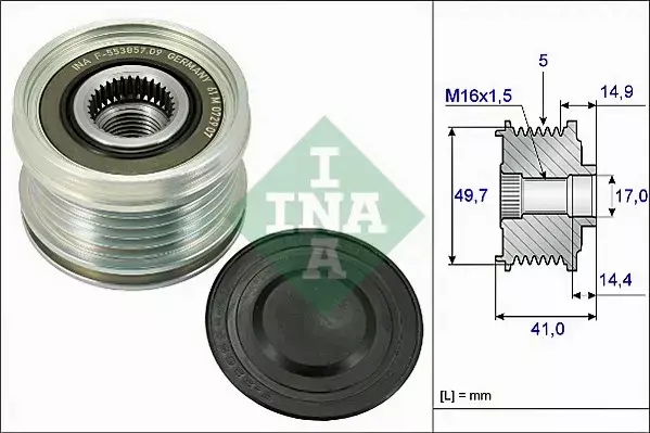 INA SPRZĘGŁO ALTERNATORA MERCEDES A W168 160 CDI 