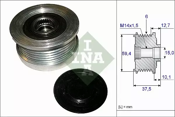 INA SPRZĘGŁO ALTERNATORA 535 0110 10 