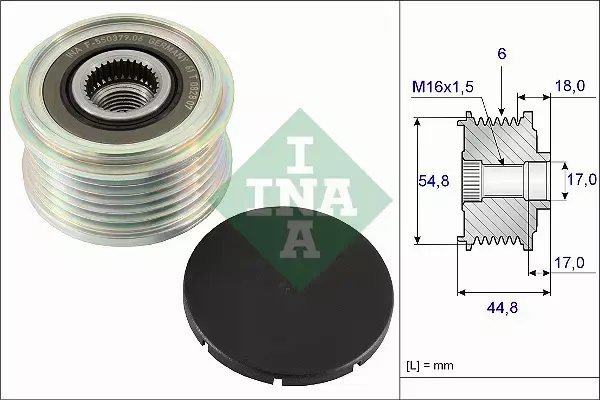 INA SPRZĘGŁO ALTERNATORA 535 0114 10 