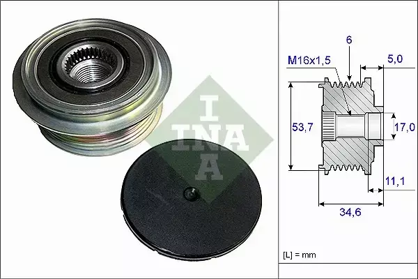 INA SPRZĘGŁO ALTERNATORA 535 0125 10 