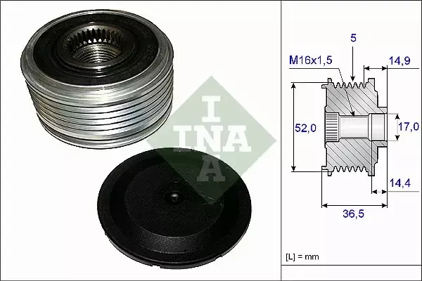 INA SPRZĘGŁO ALTERNATORA MERCEDES A W169 B W245 