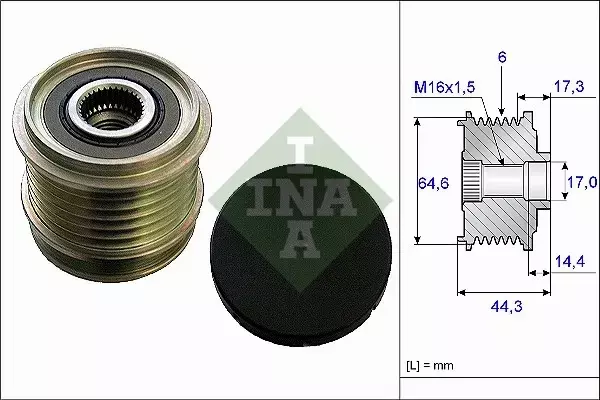 INA SPRZĘGŁO ALTERNATORA 535 0130 10 