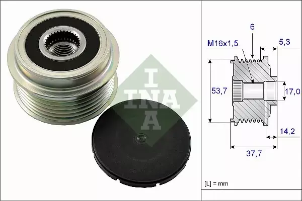 INA SPRZĘGŁO ALTERNATORA 535 0132 10 