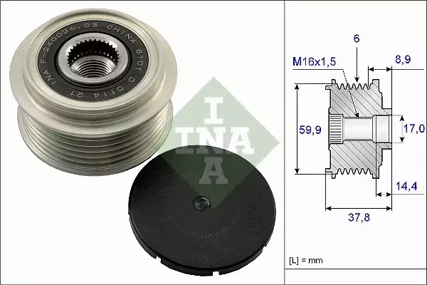 INA SPRZĘGŁO ALTERNATORA 535 0135 10 