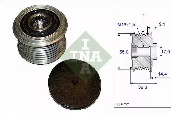 INA SPRZĘGŁO ALTERNATORA 535 0142 10 