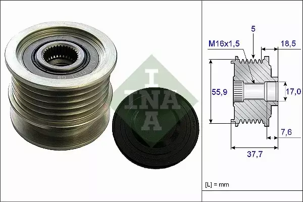 INA SPRZĘGŁO ALTERNATORA 535 0169 10 