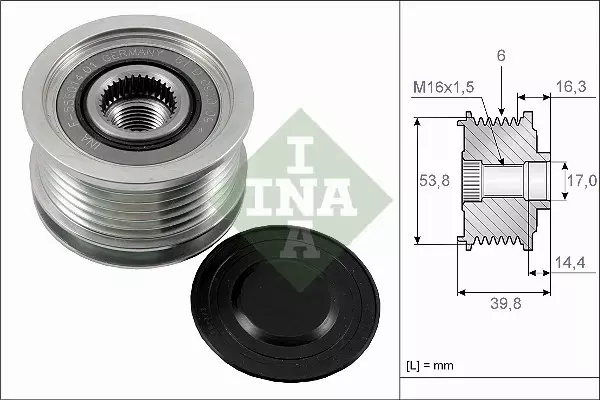 INA SPRZĘGŁO ALTERNATORA 535 0170 10 