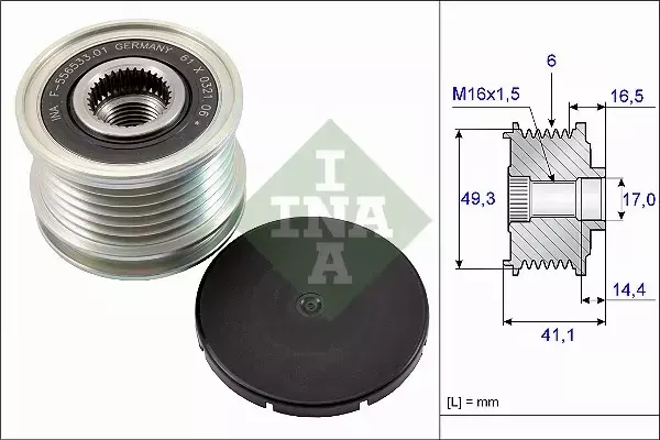 INA SPRZĘGŁO ALTERNATORA 535 0178 10 