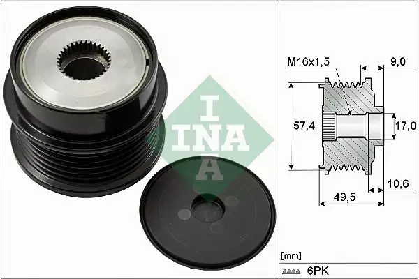 INA SPRZĘGŁO ALTERNATORA 535 0189 10 