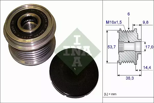 INA SPRZĘGŁO ALTERNATORA 535 0203 10 