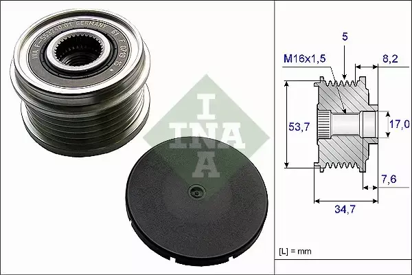 INA SPRZĘGŁO ALTERNATORA 535 0211 10 