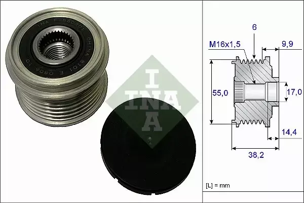 INA SPRZĘGŁO ALTERNATORA 535 0216 10 