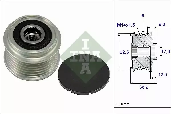 INA SPRZĘGŁO ALTERNATORA 535 0219 10 