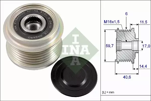 INA SPRZĘGŁO ALTERNATORA 535 0227 10 