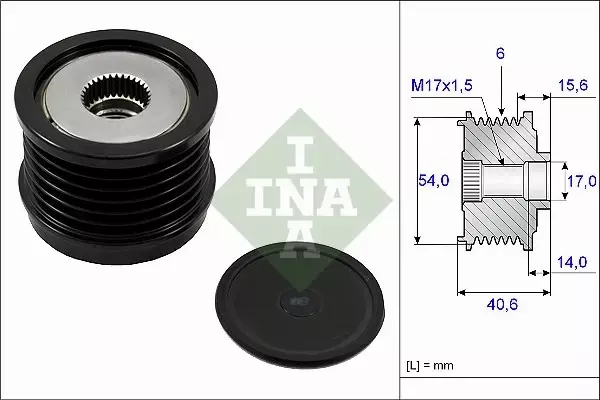 INA SPRZĘGŁO ALTERNATORA 535 0230 10 