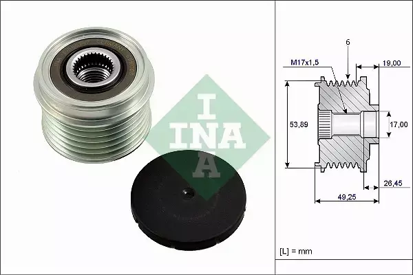 INA SPRZĘGŁO ALTERNATORA 535 0233 10 