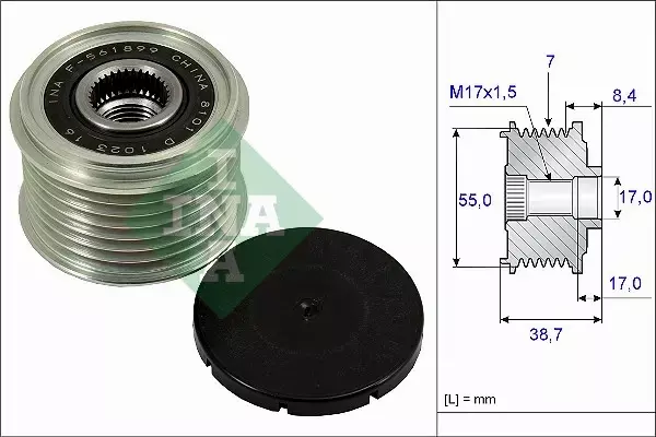 INA SPRZĘGŁO ALTERNATORA 535 0239 10 