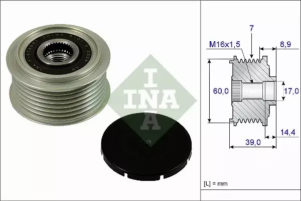 INA SPRZĘGŁO ALTERNATORA 535 0245 10 