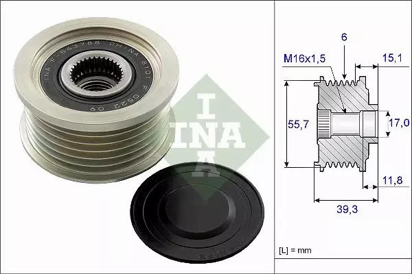 INA SPRZĘGŁO ALTERNATORA 535 0249 10 