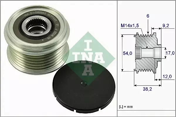 INA SPRZĘGŁO ALTERNATORA 535 0263 10 