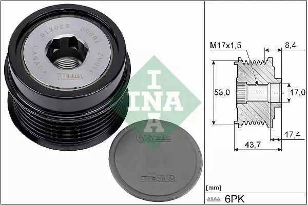 INA SPRZĘGŁO ALTERNATORA 535 0281 10 