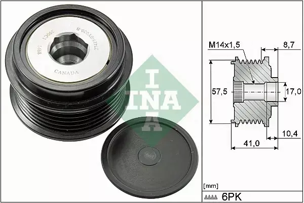 INA SPRZĘGŁO ALTERNATORA 535 0282 10 