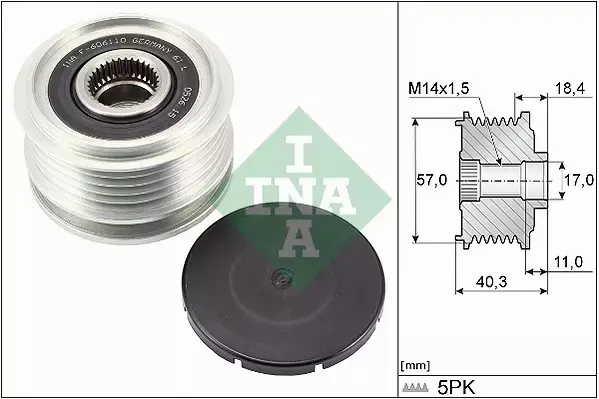 INA SPRZĘGŁO ALTERNATORA 535 0295 10 