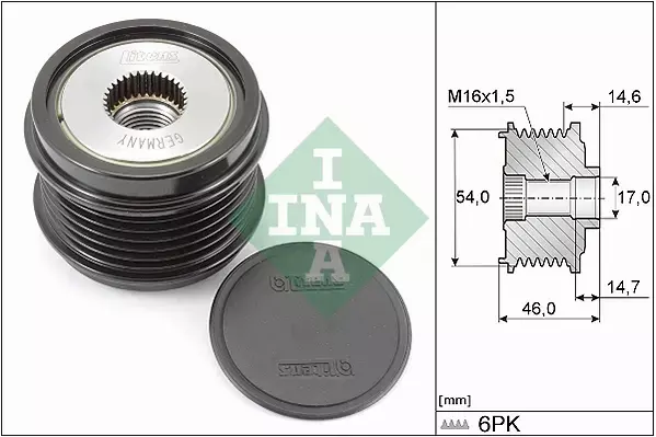 INA SPRZĘGŁO ALTERNATORA 535 0308 10 