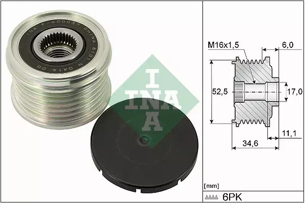 INA SPRZĘGŁO ALTERNATORA 535 0315 10 