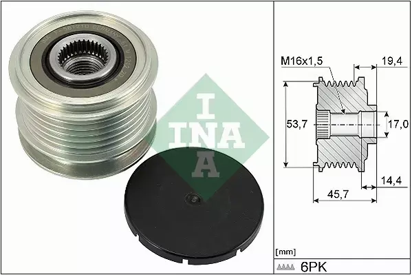 INA SPRZĘGŁO ALTERNATORA 535 0328 10 