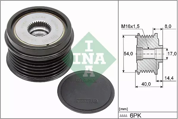 INA SPRZĘGŁO ALTERNATORA 535 0334 10 