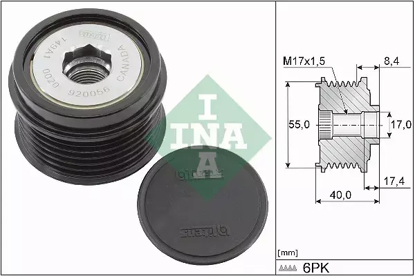 INA SPRZĘGŁO ALTERNATORA 535 0336 10 