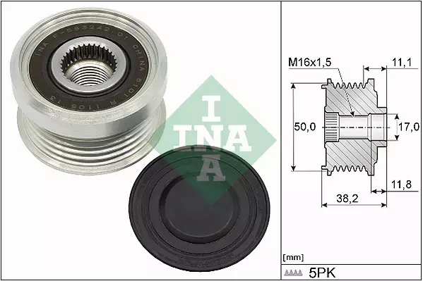 INA SPRZĘGŁO ALTERNATORA 535 0337 10 