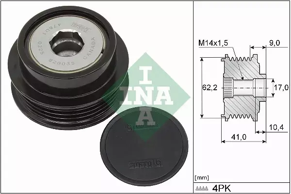 INA SPRZĘGŁO ALTERNATORA 535 0338 10 