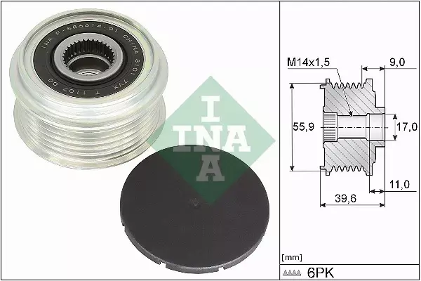 INA SPRZĘGŁO ALTERNATORA 535 0340 10 