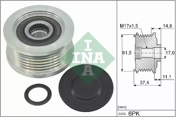 INA SPRZĘGŁO ALTERNATORA 535 0348 10 