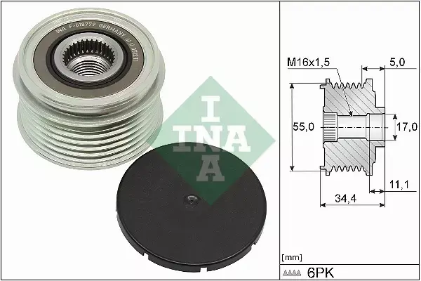 INA SPRZĘGŁO ALTERNATORA 535 0357 10 