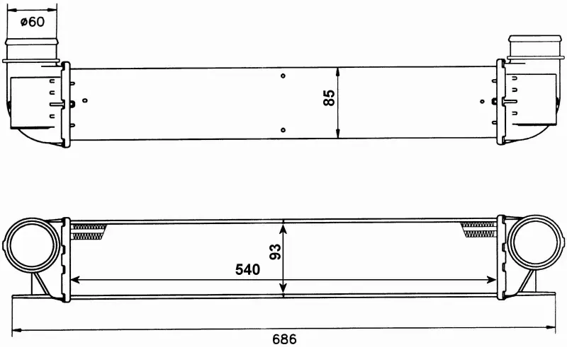 NRF INTERCOOLER 30129A 